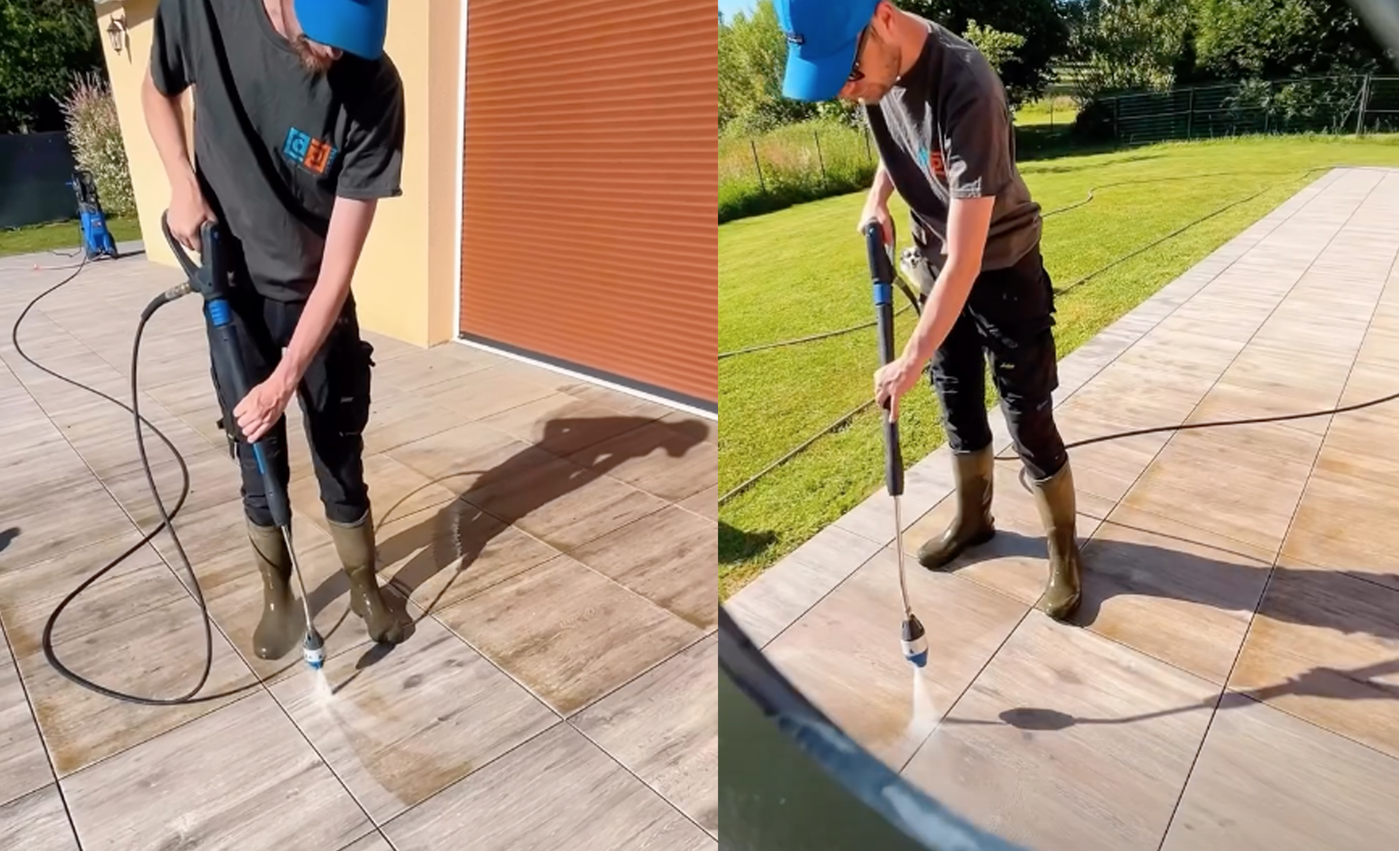 Nettoyage de terrasse au karcher ou nettoyeur haute pression